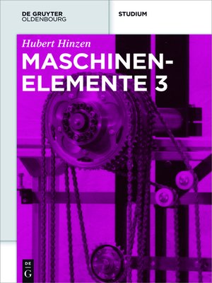 cover image of Maschinenelemente 3